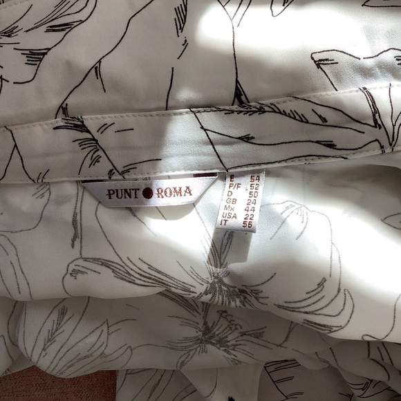 Punt Roma Fruit Floral Print Button-Up Shirt Dress - Picture 7 of 7